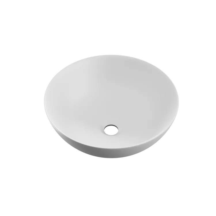 Actima Luqa umywalka nablatowa 40 cm okrągła, biały mat CEAC.6401.400.WHM