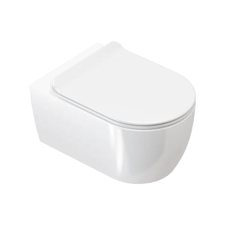Excellent Doto D 54 miska WC 54 cm wisząca bezrantowa z deską wolnoopadającą, biały połysk CEEX.1404.545.WH