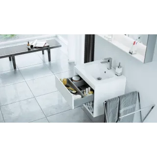 Excellent As umywalka meblowa 61x46,5 cm prostokątna z otworem na baterię, biały połysk CEEX.3617.600.WH