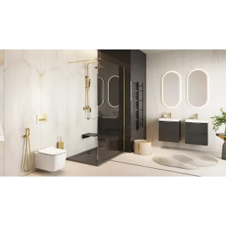 Excellent Doto S 49 miska WC 49 cm wisząca bezrantowa z deską wolnoopadającą, biały połysk CEEX.1609.495.WH