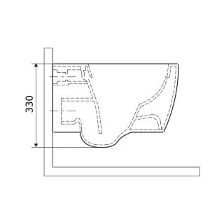 Excellent Doto S 49 miska WC 49 cm wisząca bezrantowa z deską wolnoopadającą, biały połysk CEEX.1609.495.WH