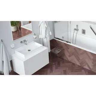 Excellent Rima 2.0 umywalka nablatowa 60x40 cm prostokątna bez otworu na baterię, biały połysk CEEX.4902.600.WH