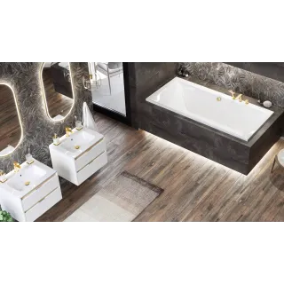 Excellent Pik umywalka meblowa 61x46,5 cm prostokątna z otworem na baterię, biały połysk CEEX.6517.600.WH