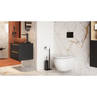 Excellent Stellar 2.0 miska WC 53,5 cm wisząca bezrantowa, z deską wolnoopadającą, system spłukiwania wirowego Spin 360, biały p