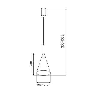 Lampa wisząca CAPITAL GREEN Ø17cm 1xGX53 MLP0967