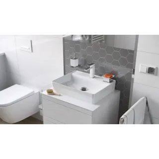 Excellent Riko mydelniczka stojąca szklana, chrom DOEX.1613CR