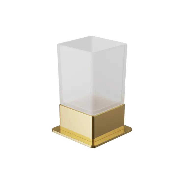 Excellent Riko kubek stojący szklany, złoty połysk DOEX.1614GL