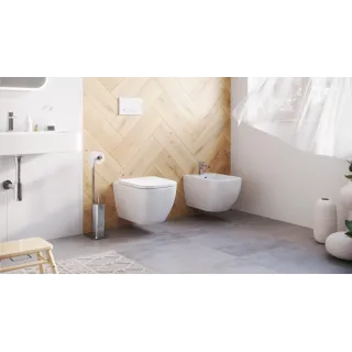 Excellent Riko stojak na papier ze szczotką, chrom DOEX.1650CR