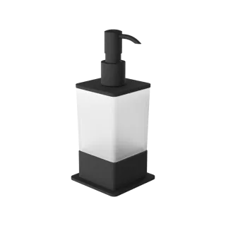 Excellent Riko dozownik do mydła w płynie stojący, czarny...