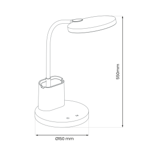 Lampka biurkowa SCUOLA WHITE 5W LED ML1016