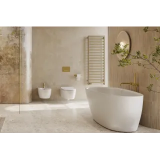 Excellent Caldo zestaw trójosiowy z głowicą termostatyczną z opcją montażu grzałki, lewy, cappuccino GREX.CA10.L.TTG.CA