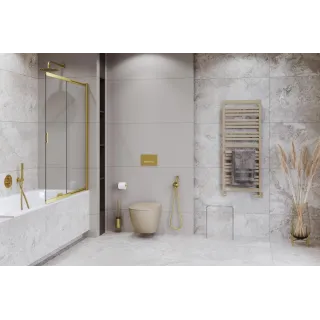 Excellent Caldo zestaw trójosiowy z głowicą termostatyczną, prawy, cappuccino GREX.CA20.P.TT.CA