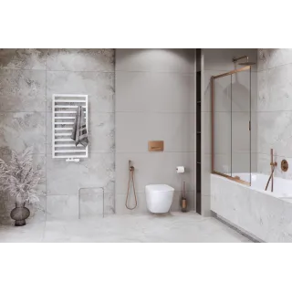 Excellent Caldo zestaw zintegrowany z głowicą termostatyczną, prawy, biały mat GREX.CA50.P.ZT.WH