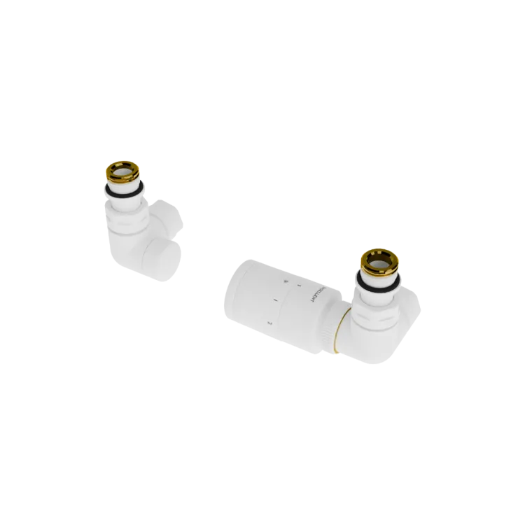 Excellent Caldo zestaw trójosiowy z głowicą termostatyczną, prawy, biały mat GREX.CA20.P.TT.WH