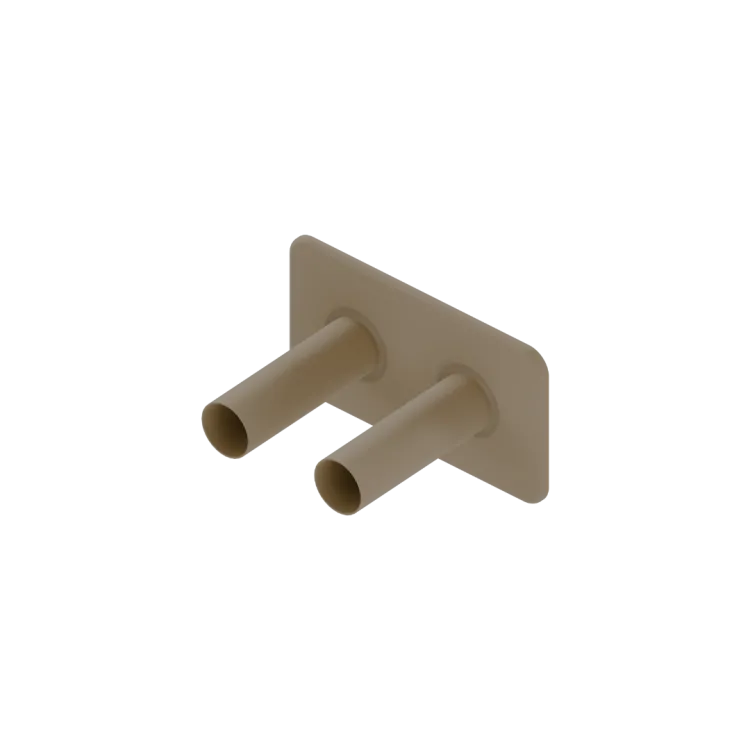 Excellent Caldo zestaw maskujący do zaworów grzejnikowych, 1x rozeta podwójna, cappuccino GREX.CA95.M2.CA