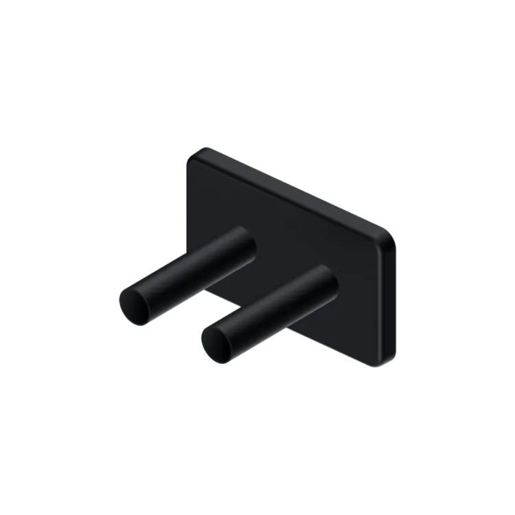 Excellent Volaro zestaw maskujący do zaworów grzejnikowych, czarny mat GREX.VO127.BL