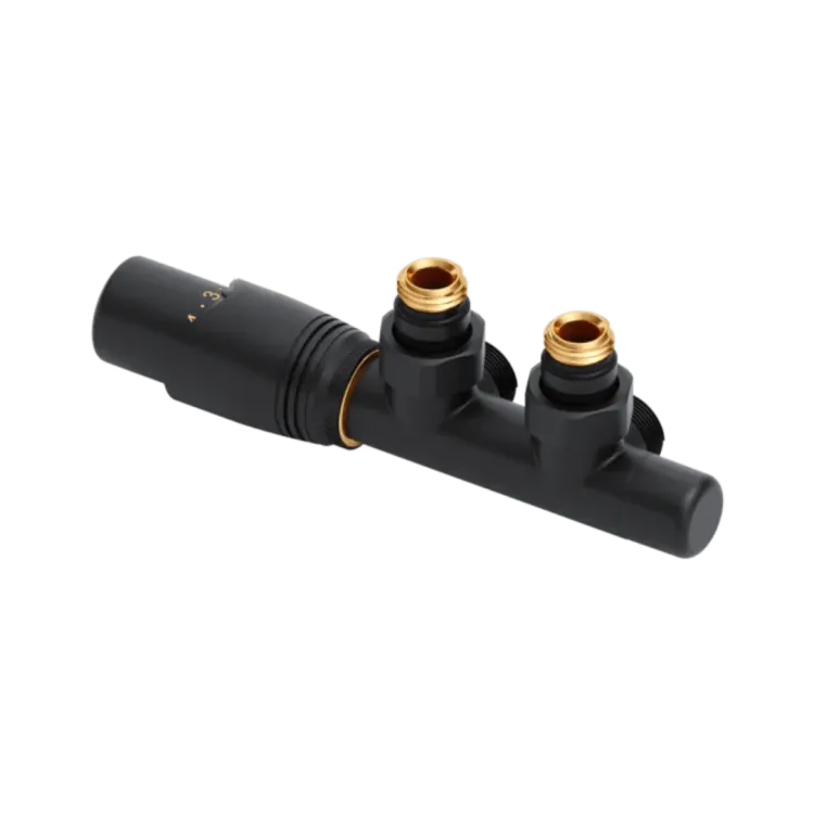 Excellent Volaro 2.0 zestaw zintegrowany termostat grzejnikowy lewy, czarny mat GREX.VO2.50L.BL