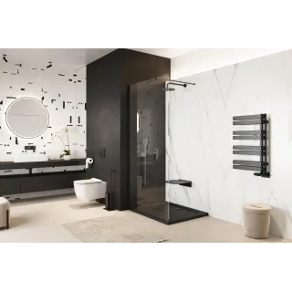 Excellent Volaro zestaw maskujący do zaworów grzejnikowych, czarny mat GREX.VO127.BL