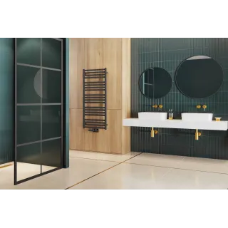 Excellent Volaro 2.0 zestaw zintegrowany termostat grzejnikowy lewy, czarny mat GREX.VO2.50L.BL