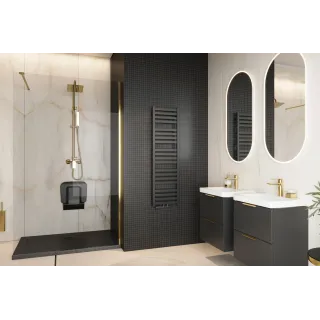 Excellent Volaro 2.0 zestaw zintegrowany termostat grzejnikowy lewy, czarny mat GREX.VO2.50L.BL