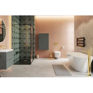 Excellent Volaro zestaw maskujący do zaworów grzejnikowych, złoty połysk GREX.VO127.GL