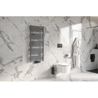 Excellent Volaro 2.0 zestaw zintegrowany termostat grzejnikowy prawy, czarny mat GREX.VO2.50P.BL