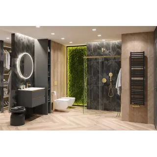 Excellent Volaro 2.0 zestaw zintegrowany termostat grzejnikowy lewy, złoty połysk GREX.VO2.50L.GL