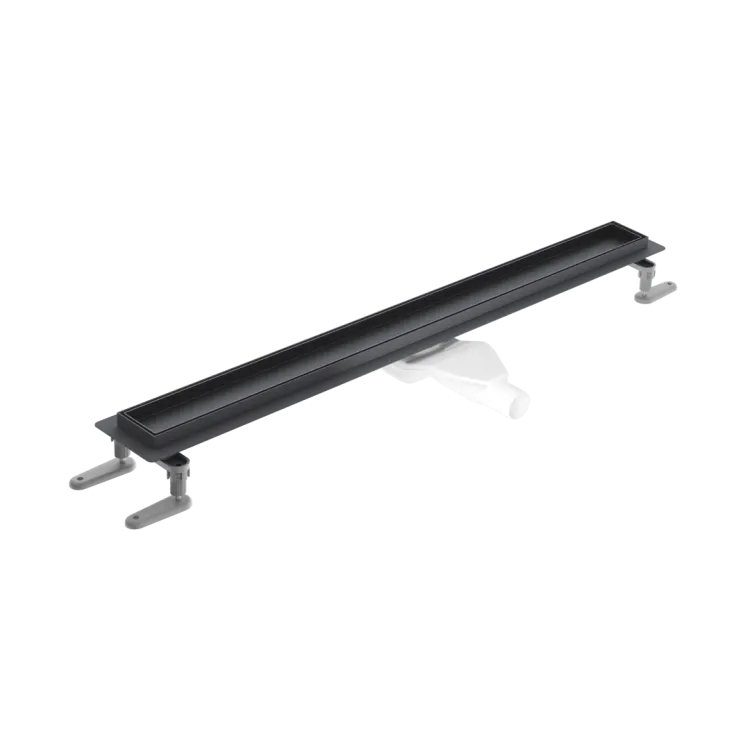 Excellent Stilio odpływ liniowy 70 cm z kołnierzem ruszt do wypełnienia płytką, grafit szczotkowany INEX.1515.700.P.AB