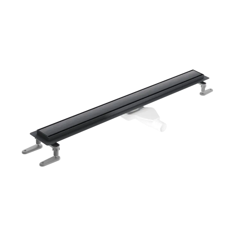 Excellent Stilio odpływ liniowy 80 cm z kołnierzem ruszt dekoracyjny, grafit szczotkowany INEX.1515.800.R.AB