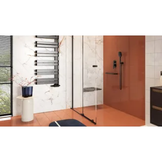 Excellent Stilio odpływ liniowy 90 cm z kołnierzem ruszt dekoracyjny, grafit szczotkowany INEX.1515.900.R.AB