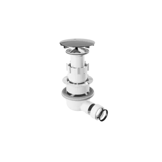 Excellent Vert syfon do brodzika czarny 90 mm z pokrywą, czarny mat INEX.2116.90.BLBL