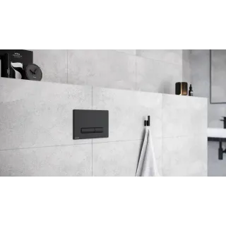 Excellent Aurro Fresh przycisk spłukujący do stelaża podtynkowego WC Shiro Premium, czarny soft INEX.AF230.150.BL