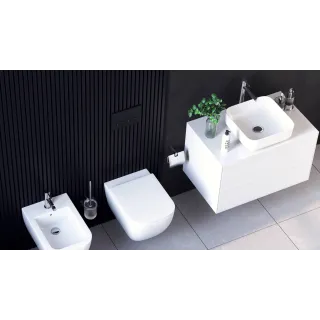 Excellent Aurro Fresh przycisk spłukujący do stelaża podtynkowego WC Shiro Premium, czarny soft INEX.AF230.150.BL