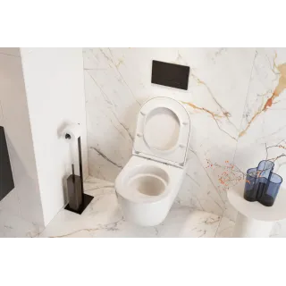 Excellent Aurro przycisk spłukujący do stelaża podtynkowego WC Shiro 2.0, czarny soft INEX.AU230.150.BL