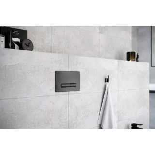 Excellent Aurro przycisk spłukujący do stelaża podtynkowego WC Shiro 2.0, grafit szczotkowany INEX.AU230.150.AB