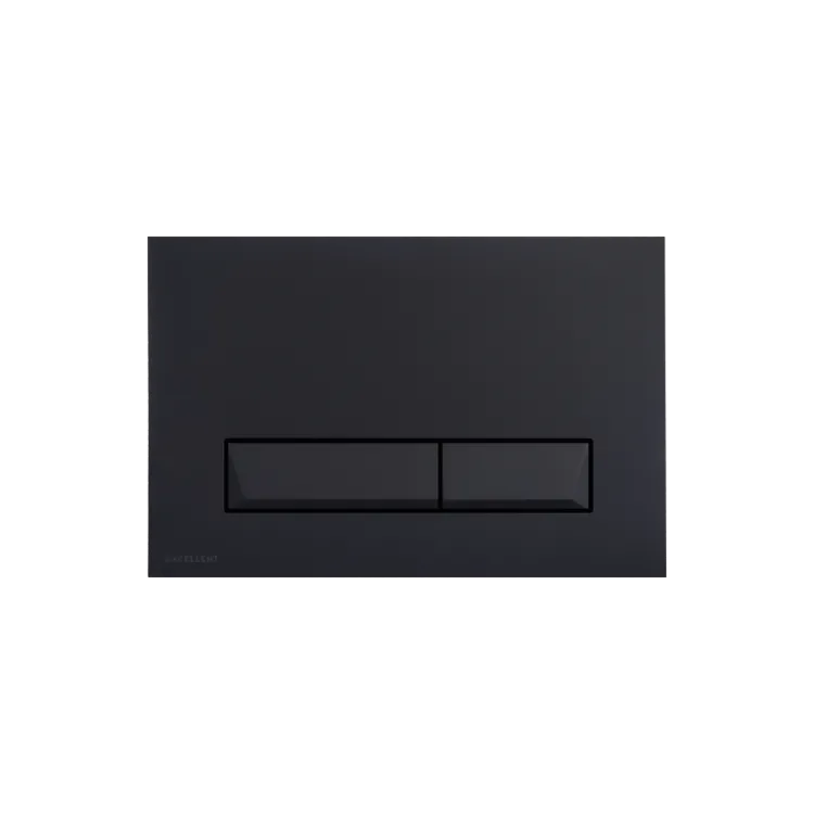 Excellent Platto przycisk spłukujący do stelaża podtynkowego WC Shiro 2.0, czarny soft INEX.PL230.150.BL