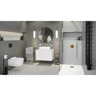 Excellent Platto przycisk spłukujący do stelaża podtynkowego WC Shiro 2.0, czarny soft INEX.PL230.150.BL