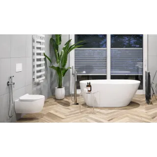 Excellent Platto przycisk spłukujący do stelaża podtynkowego WC Shiro 2.0, biały połysk INEX.PL230.150.WH