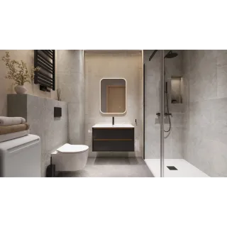 Excellent Tivo przycisk spłukujący do stelaża podtynkowego WC Flaro Expert, czarny mat INEX.TI220.150.BL