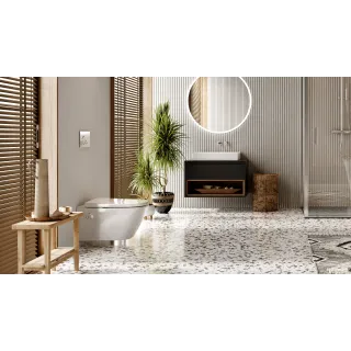 Excellent Ringo przycisk spłukujący do stelaża podtynkowego WC Shiro 2.0, chrom INEX.RI230.150.CR