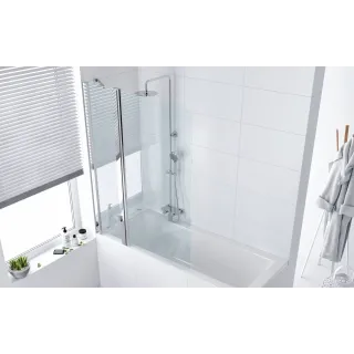 Actima Seria 900 parawan nawannowy 100x145 cm 2-częściowy lewy / prawy, chrom KAAC.1609.1000.LP