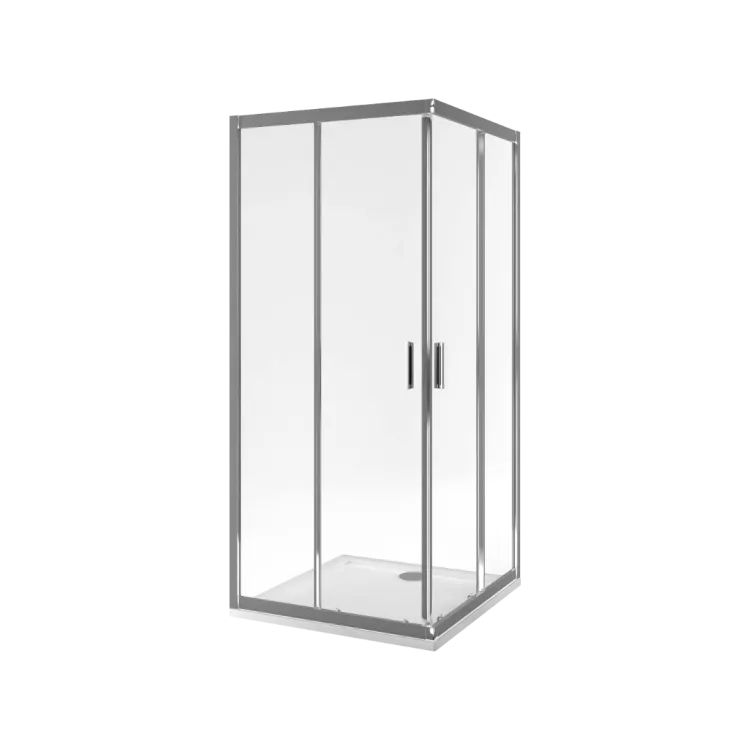 Actima Seria 201 kabina kwadratowa 90x90 cm drzwi przesuwne, powłoka Clean Control, chrom KAAC.1802.900/N