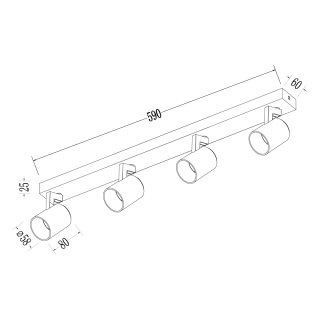 Oprawa Volf Spot Biały 4xGU10 ML1296