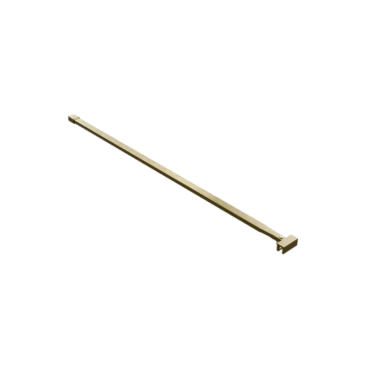 Excellent Vidoq wspornik kabiny walk-in 120 cm do docięcia, złoty szczotkowany KAEX.1599.1200.GB