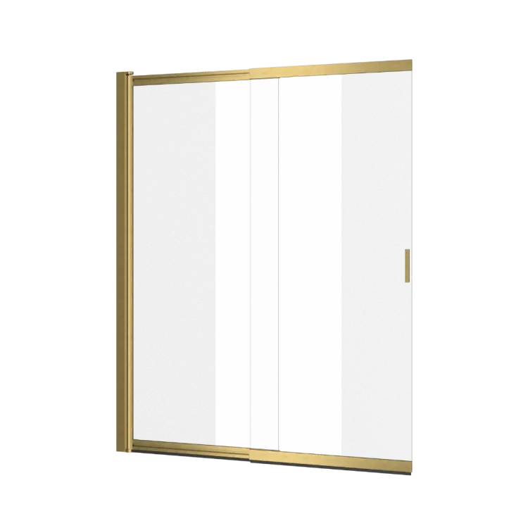 Excellent Liner parawan nawannowy 110x140 cm rozsuwany 2-częściowy lewy / prawy, złoty szczotkowany KAEX.2950.1100.LP