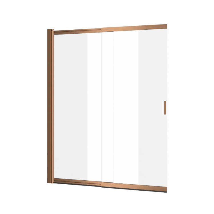 Excellent Liner parawan nawannowy 110x140 cm rozsuwany 2-częściowy lewy / prawy, miedziany szczotkowany KAEX.2960.1100.LP