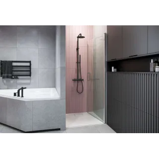 Excellent Mazo drzwi prysznicowe wnękowe wahadłowe 80x195 cm, powłoka Clean Control, chrom KAEX.3005.1010.8000.LP