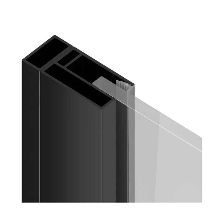 Excellent Ortigo profil poszerzający kabiny, 10mm, czarny mat KAEX.5090.BL