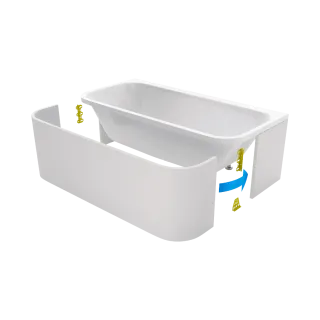 Excellent Flex obudowa do zabudowy wanny Arana płytkami...