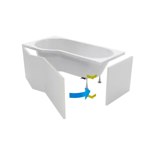 Excellent Flex obudowa do zabudowy wanny Be Spot 160 cm...